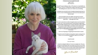 Linda Ronstadt and her cat